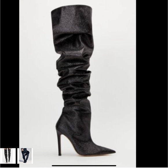 Good American knee high pointed toe boots - Picture 2 of 5